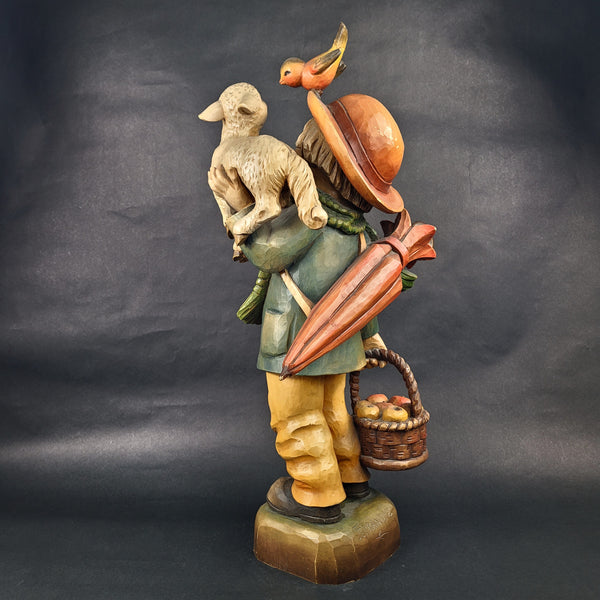 Anri Juan Ferrandiz Monument Vintage Wood Figurine Carving