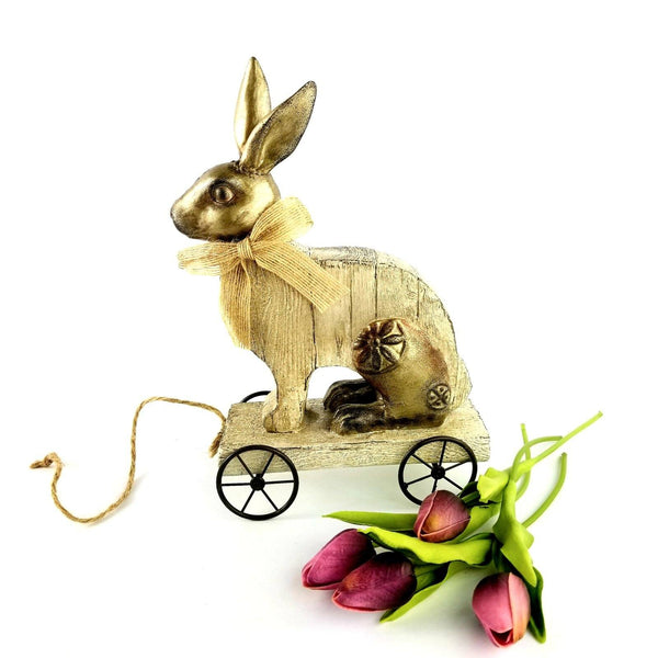 Vintage Brass Sleeping Bunny Rabbit