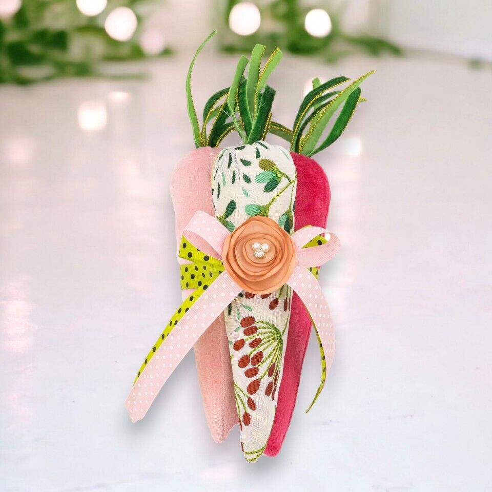 December Diamonds Floral Pattern 3 Multi Carrot Bundle Decoration