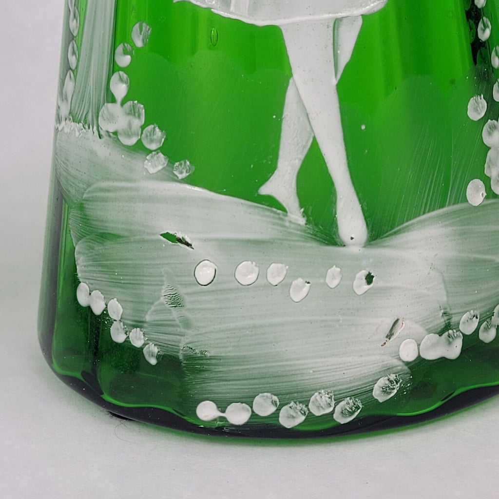 Antique Mary Gregory Glass Cruet Decanter Set