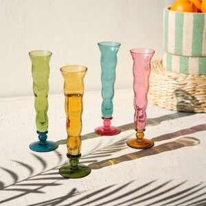 Trumpet Champagne Glasses Set of 4