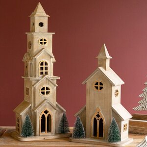 Wooden Christmas Church / Small