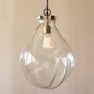 Glass Teardrop Pendant Ceiling Light