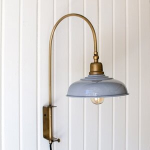 Wall Light with Grey Shade