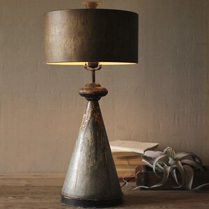 Table Lamp with Metal Bases and Shade 32"