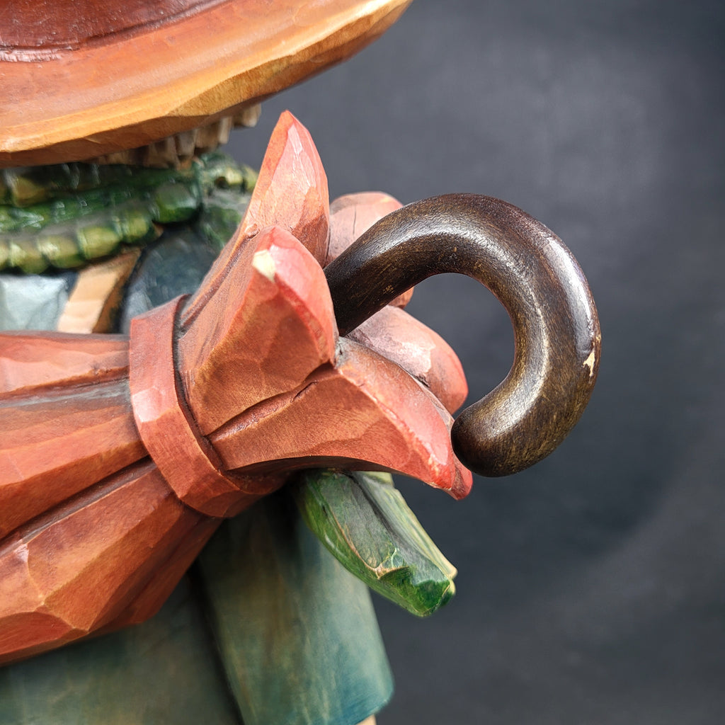 Anri Juan Ferrandiz Monument Vintage Wood Figurine Carving Friendship 23" Italy