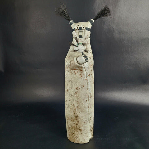 Lisa Lamonthe "Pueblo Blanket People" Pottery Sculpture