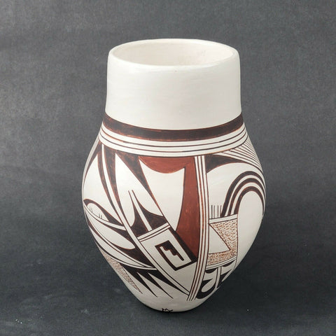 Frog Woman Loretta Navasie Hopi Tewa Polychrome Pottery Vase