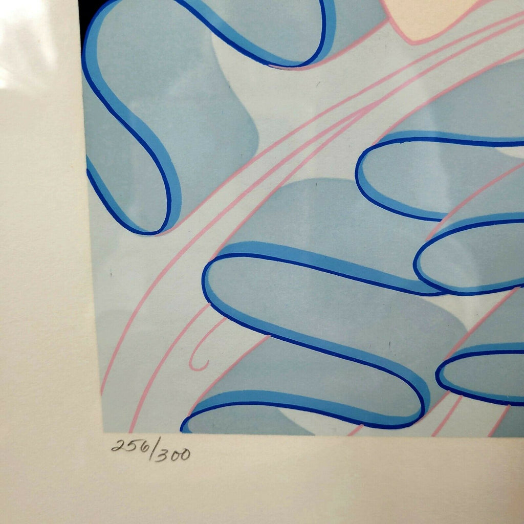 Erte Serigraph Stolen Kisses Hand Signed & Numbered Framed with Glass and COA