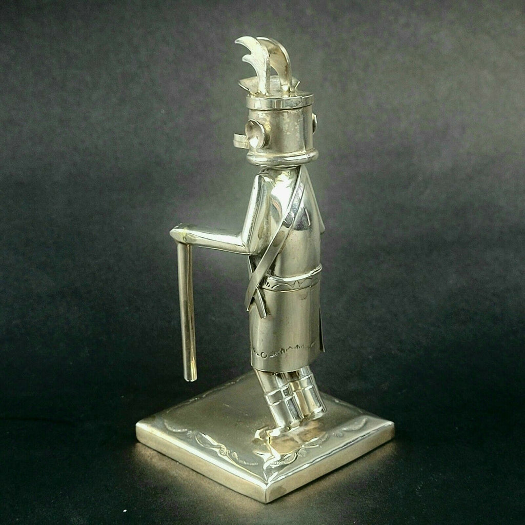 Jeffrey Castillo Sterling Silver Navajo Antelope Dancer Kachina 4.25"
