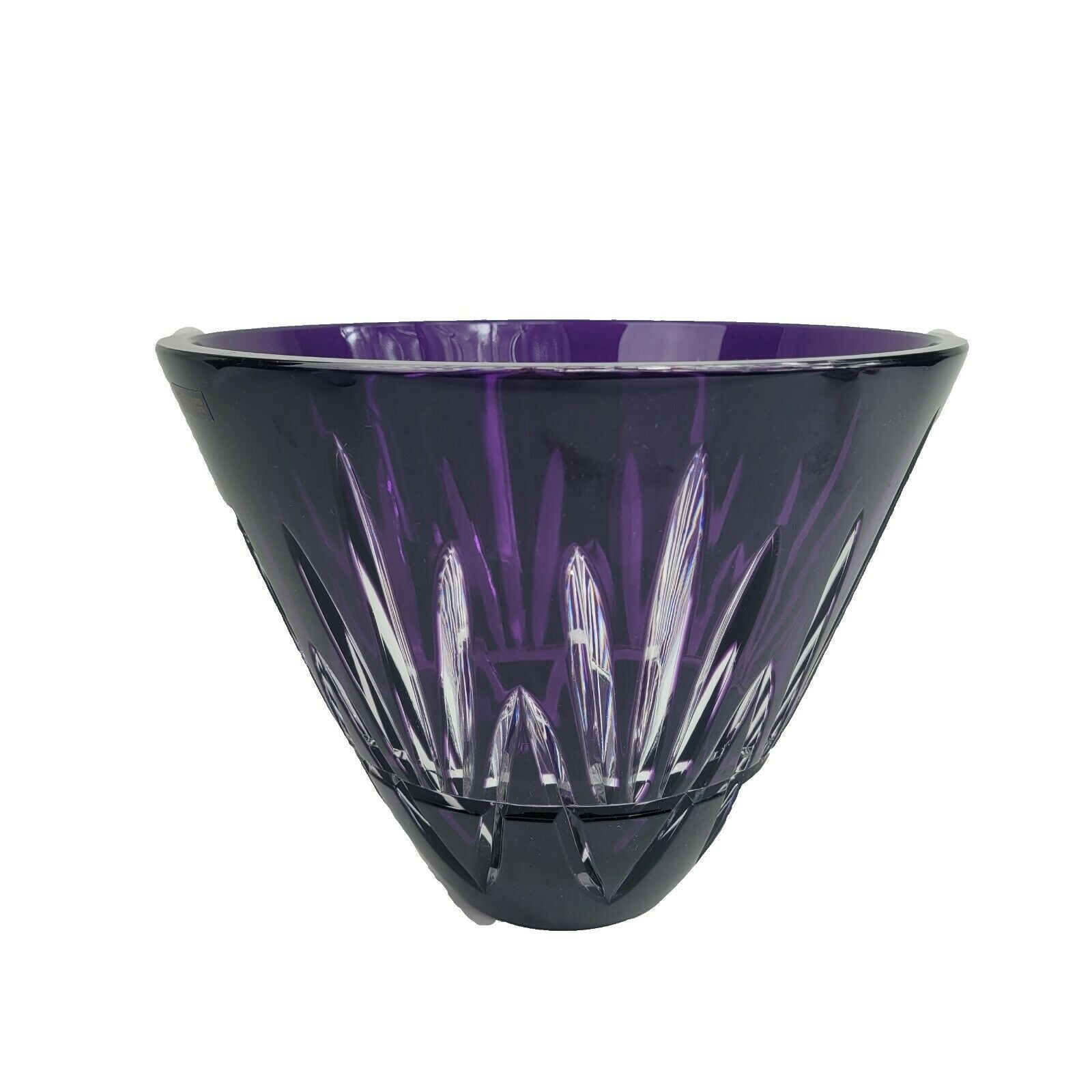 Beautiful deals thick and heavy clear glass bowl handmade in Poland.