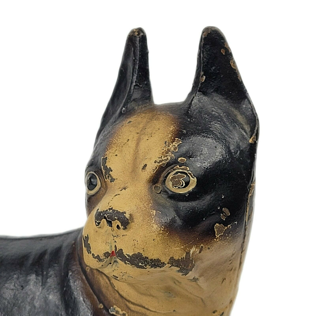 Vintage Cast Iron Hubley Boston Bull Terrier Door Stop