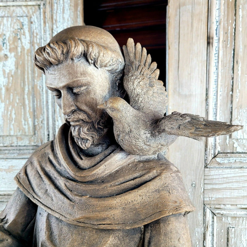 Saint Francis Bird Feeder Statue