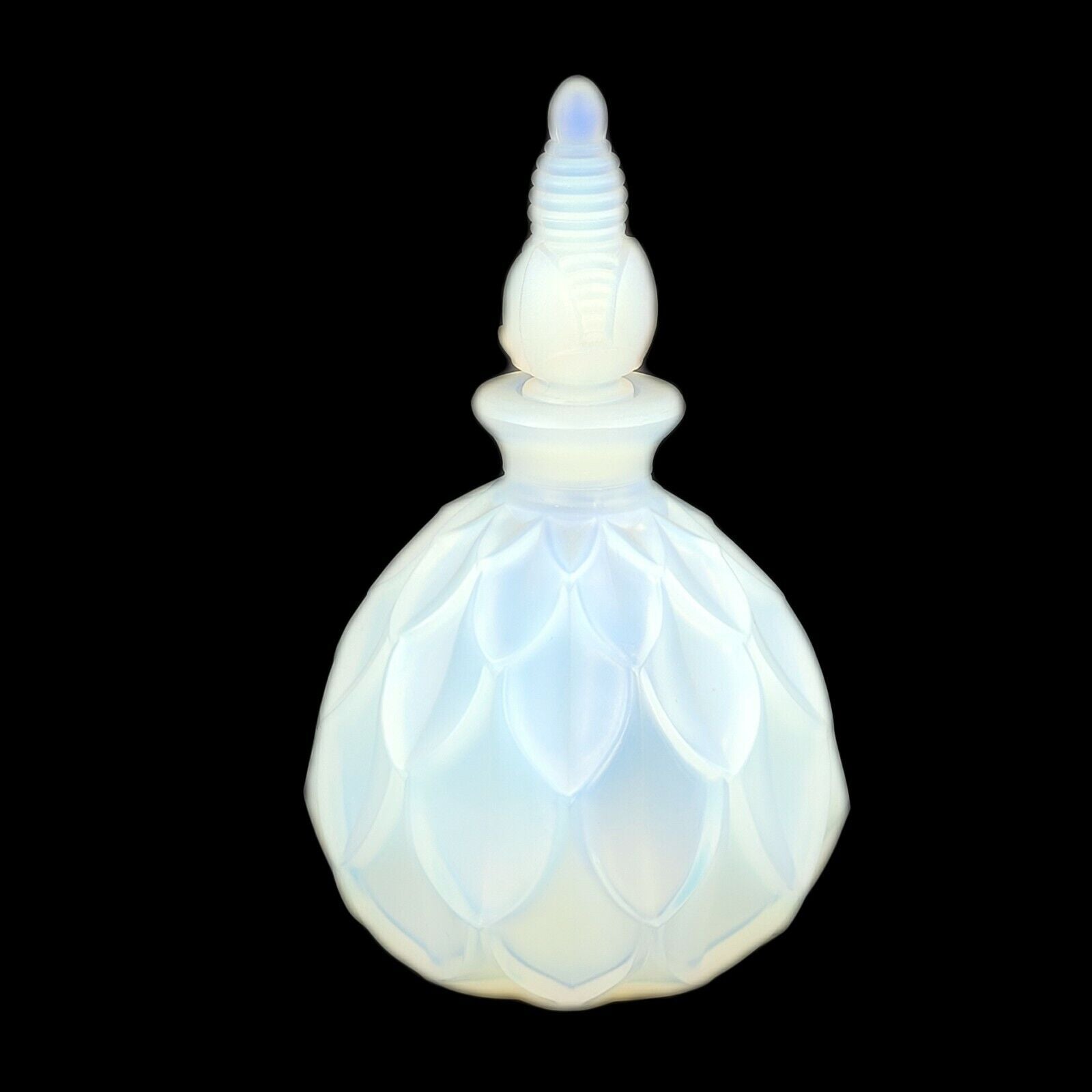 Sabino Opalescent Art Glass Petalia French Perfume Bottle City