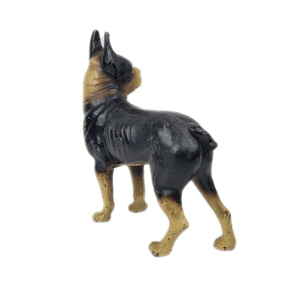 Vintage Cast Iron Hubley Boston Bull Terrier Door Stop