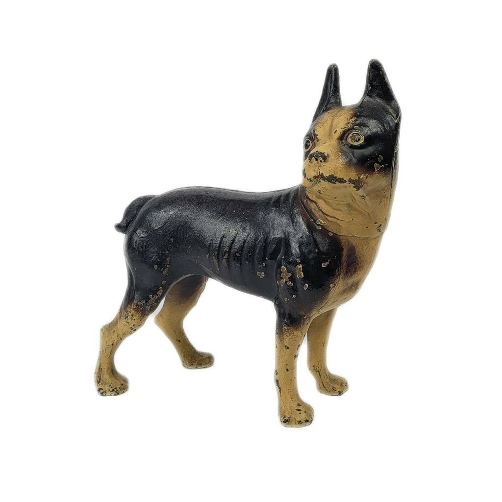 Vintage Cast Iron Hubley Boston Bull Terrier Door Stop