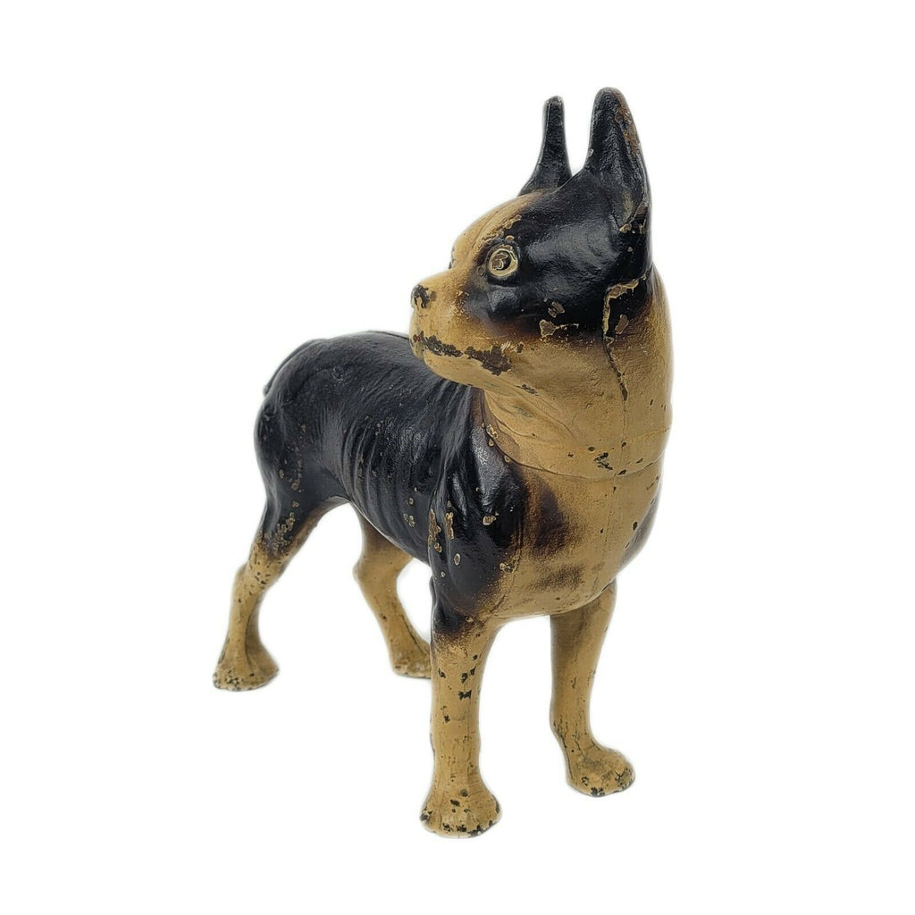 Vintage Cast Iron Hubley Boston Bull Terrier Door Stop