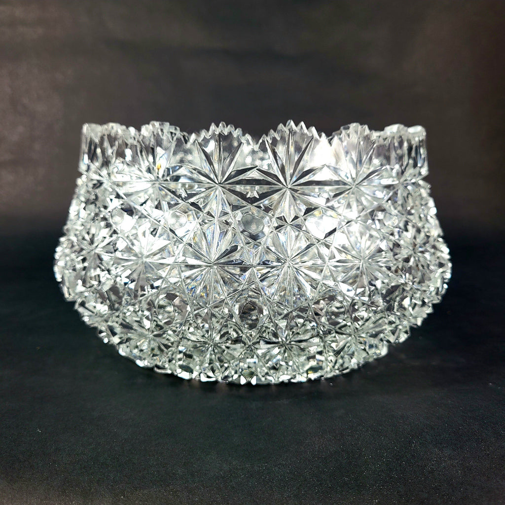 American Brilliant Cut Crystal Glass Bowl