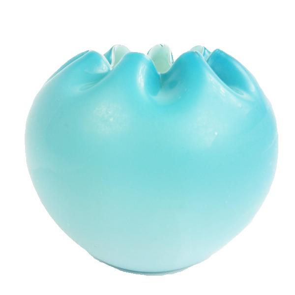 Antique Cased Satin Glass Rose Bowl