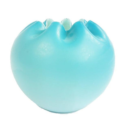 Antique Cased Satin Glass Rose Bowl