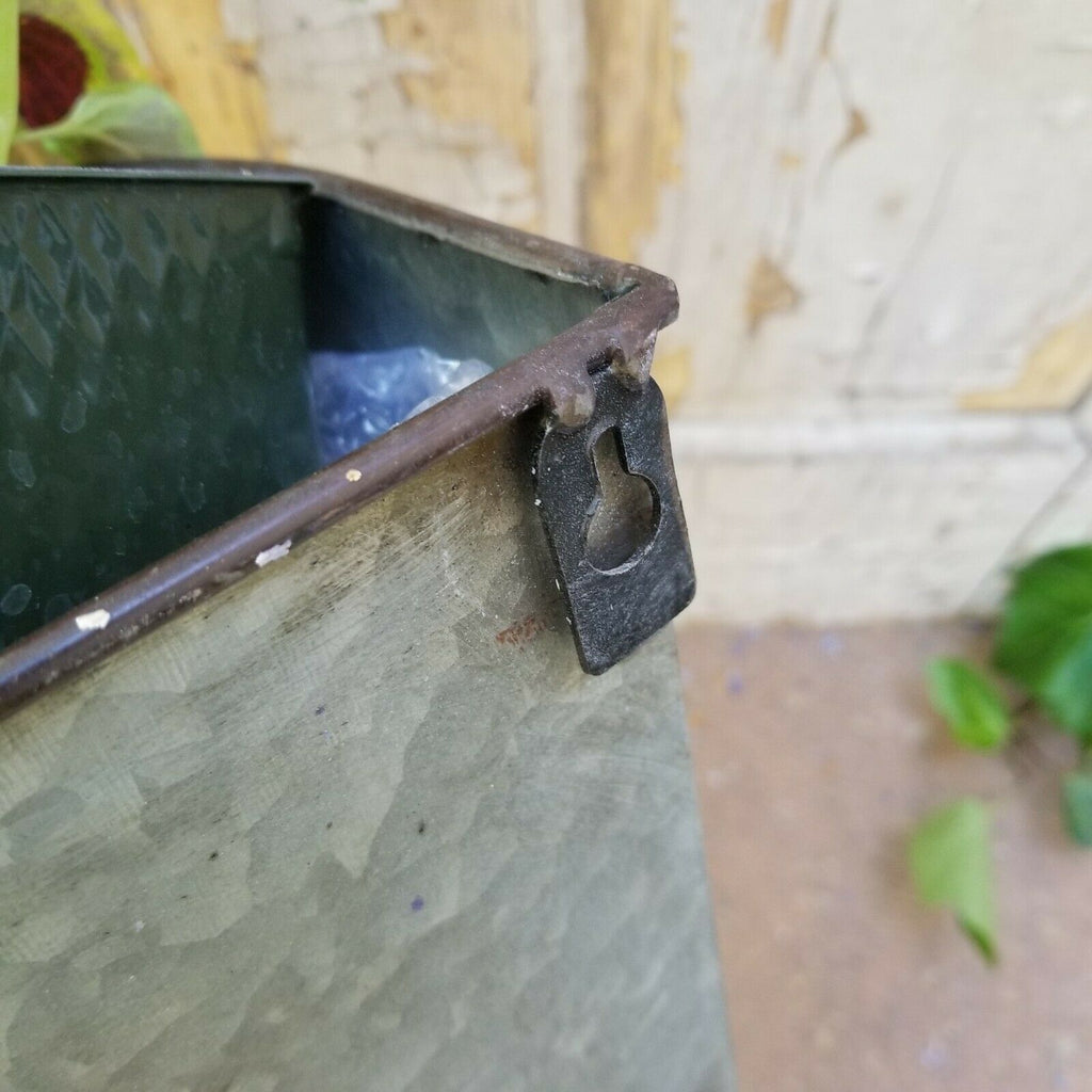 Antique Cottage Style Metal Water Faucet Wall Hanging Basket Planter 9"