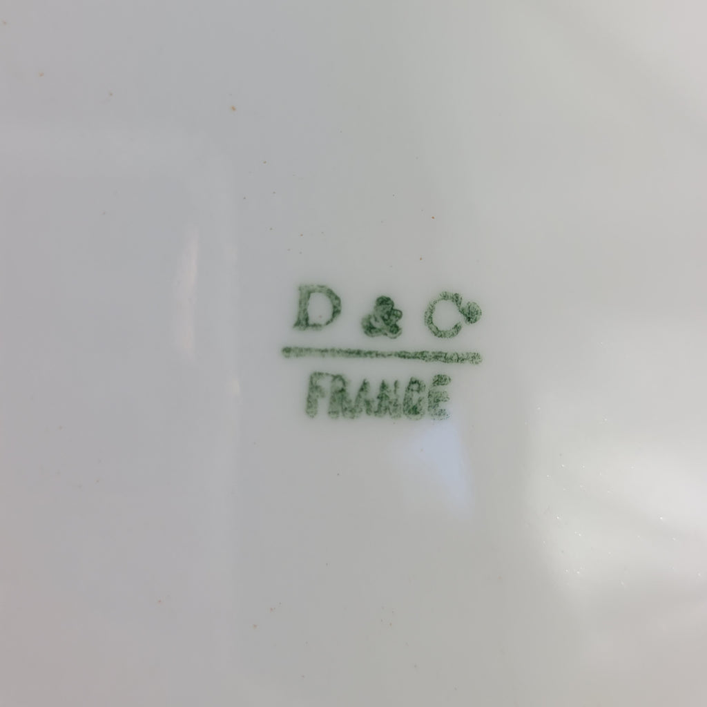 Antique Delinieres D & C Limoges Porcelain Tankard With Grapes