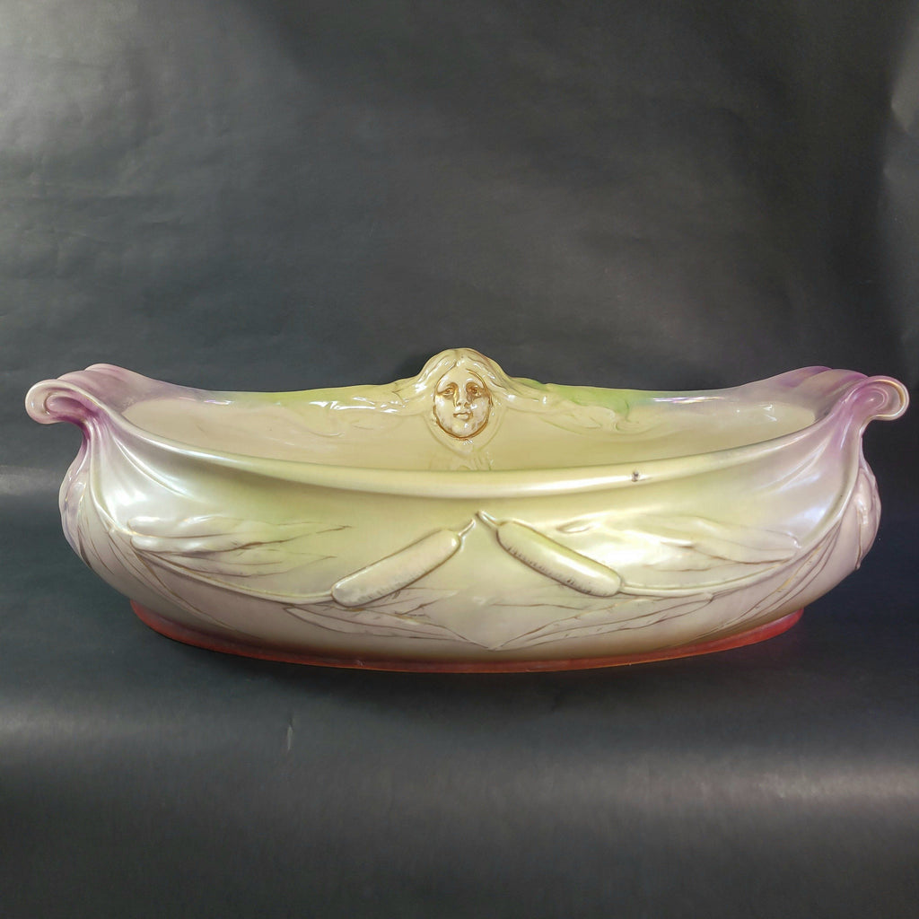 Antique Franz Anton Mehlem Royal Bonn Wash Basin With Face Rare