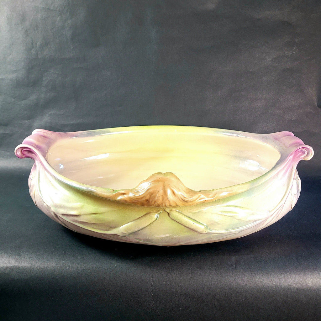 Antique Franz Anton Mehlem Royal Bonn Wash Basin With Face Rare