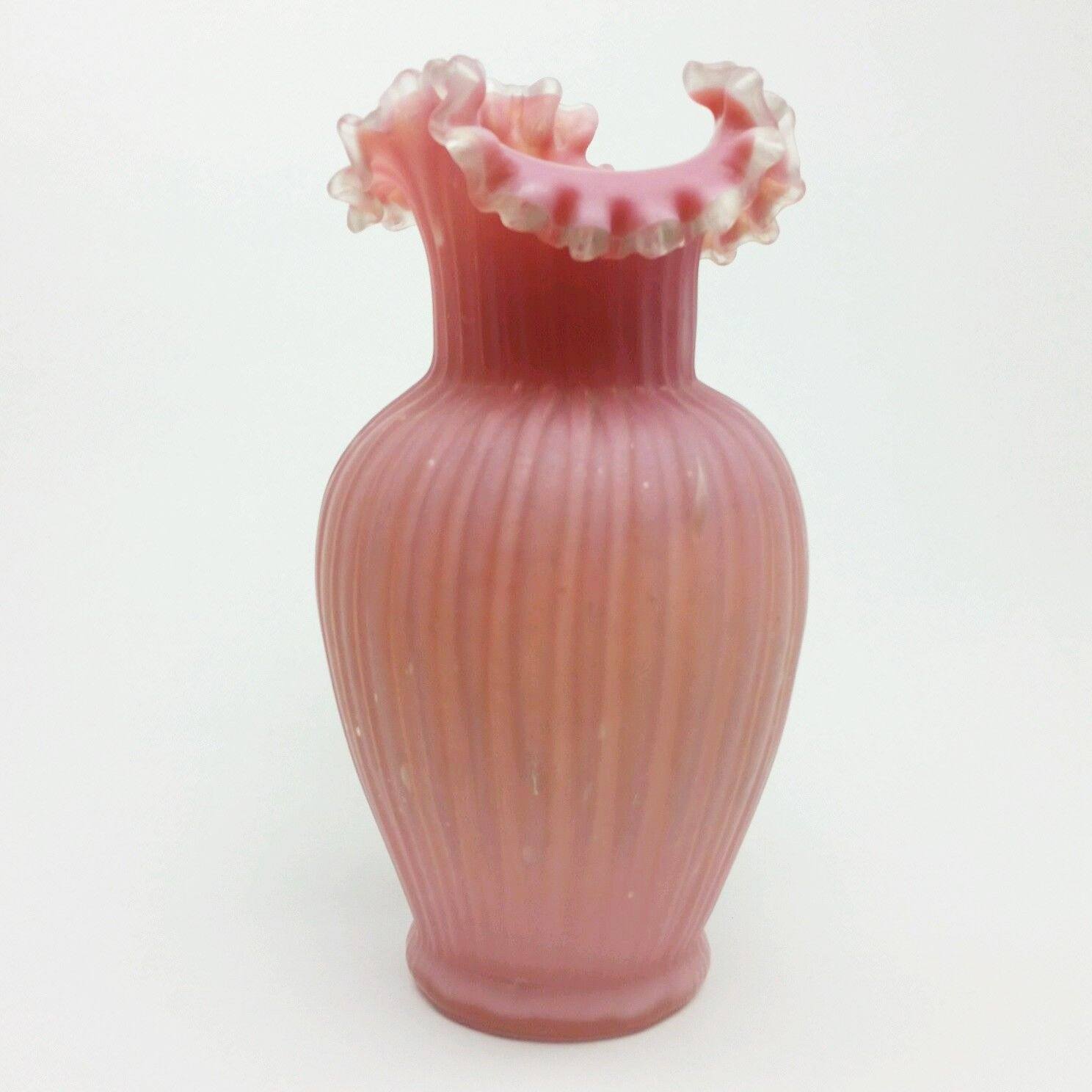 全てのアイテム Red Lily Pad Vase Hand Blown Glass