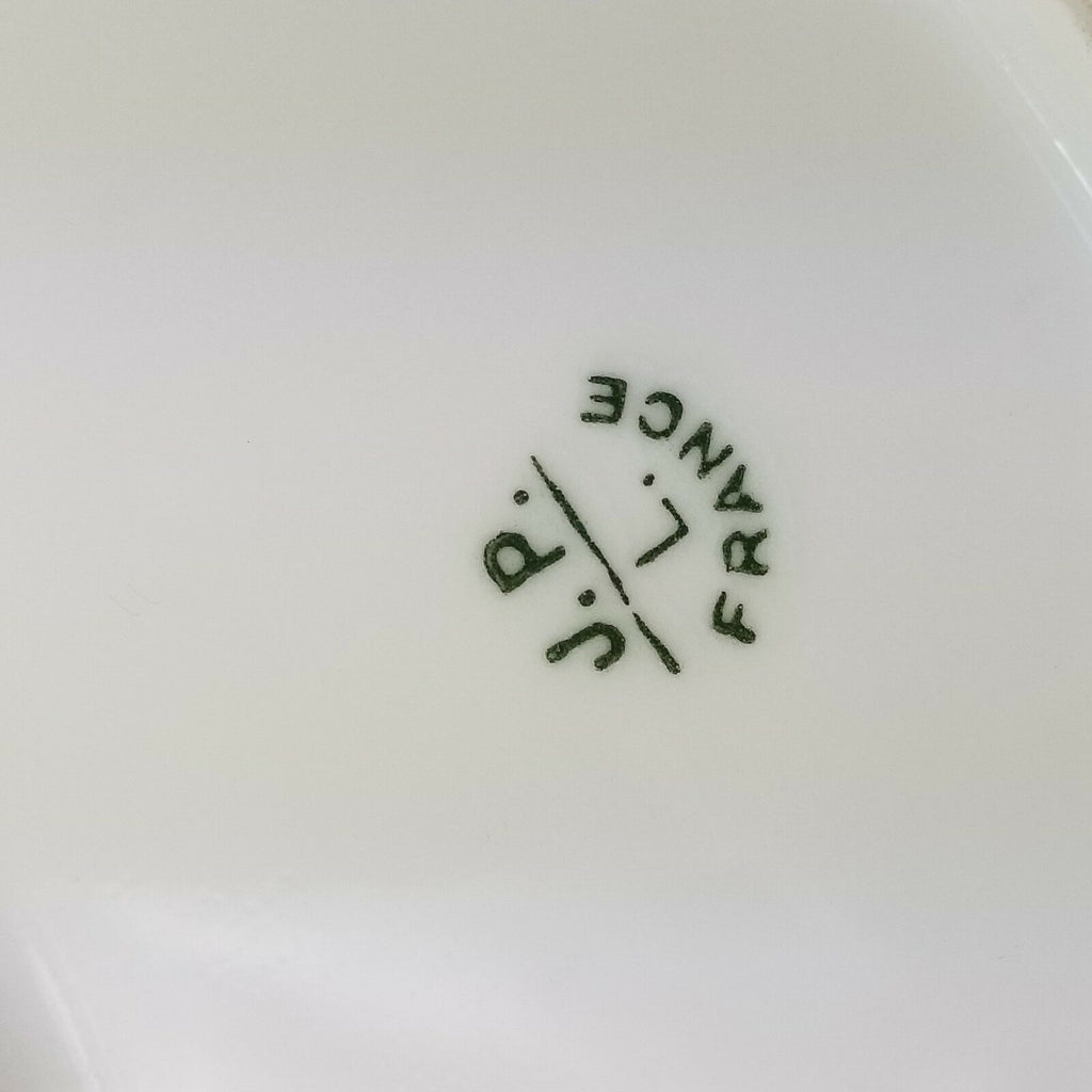 Antique Jean Pouyat Limoges Porcelain Charger Plate and Footed Ferner Jardiniere Vase