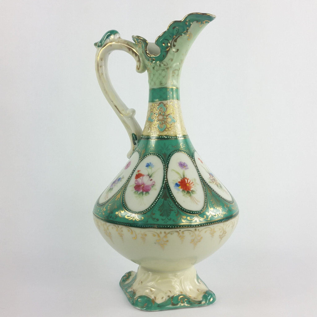 Antique Portrait Porcelain Ewer