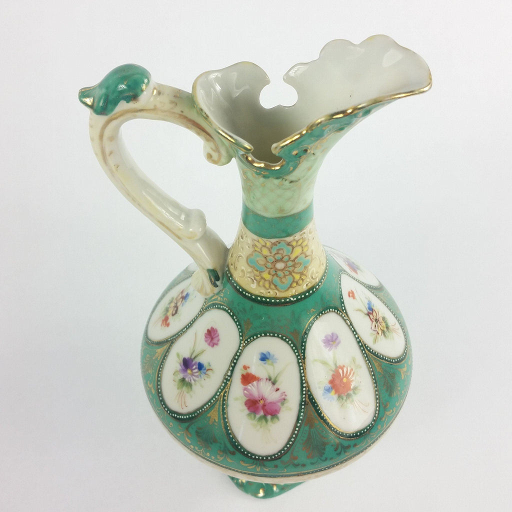 Antique Portrait Porcelain Ewer