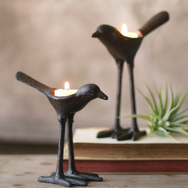Tall Cast Iron Taper Candle Holder Set of 3 City Farmhouse Antiques