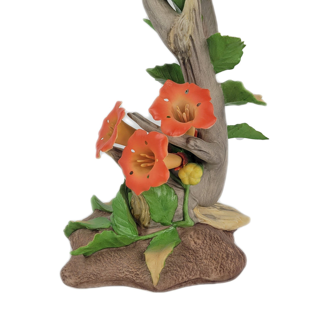 Boehm Porcelain Song Sparrow With Trumpet Vine 400-59