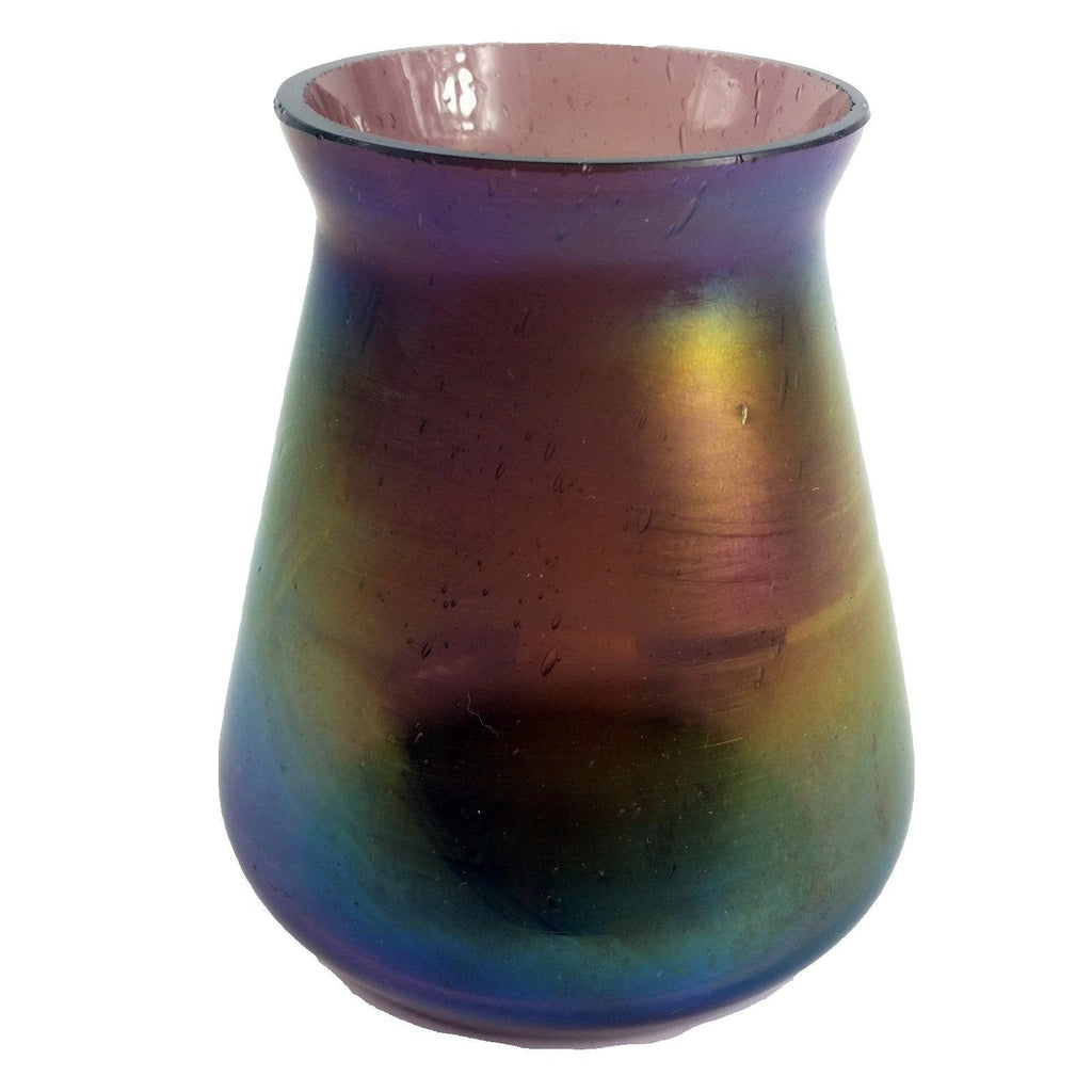 Bohemian Czech Iridescent Art Glass Vase Loetz
