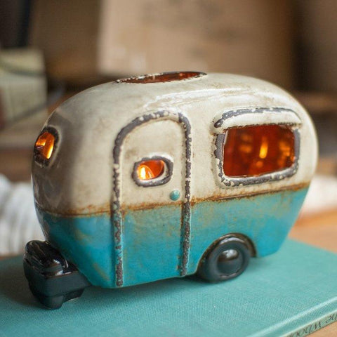 Ceramic Camper Night Light Lamp