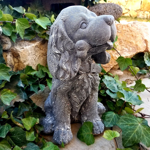 Dog With a Bone Garden Deco Figurine