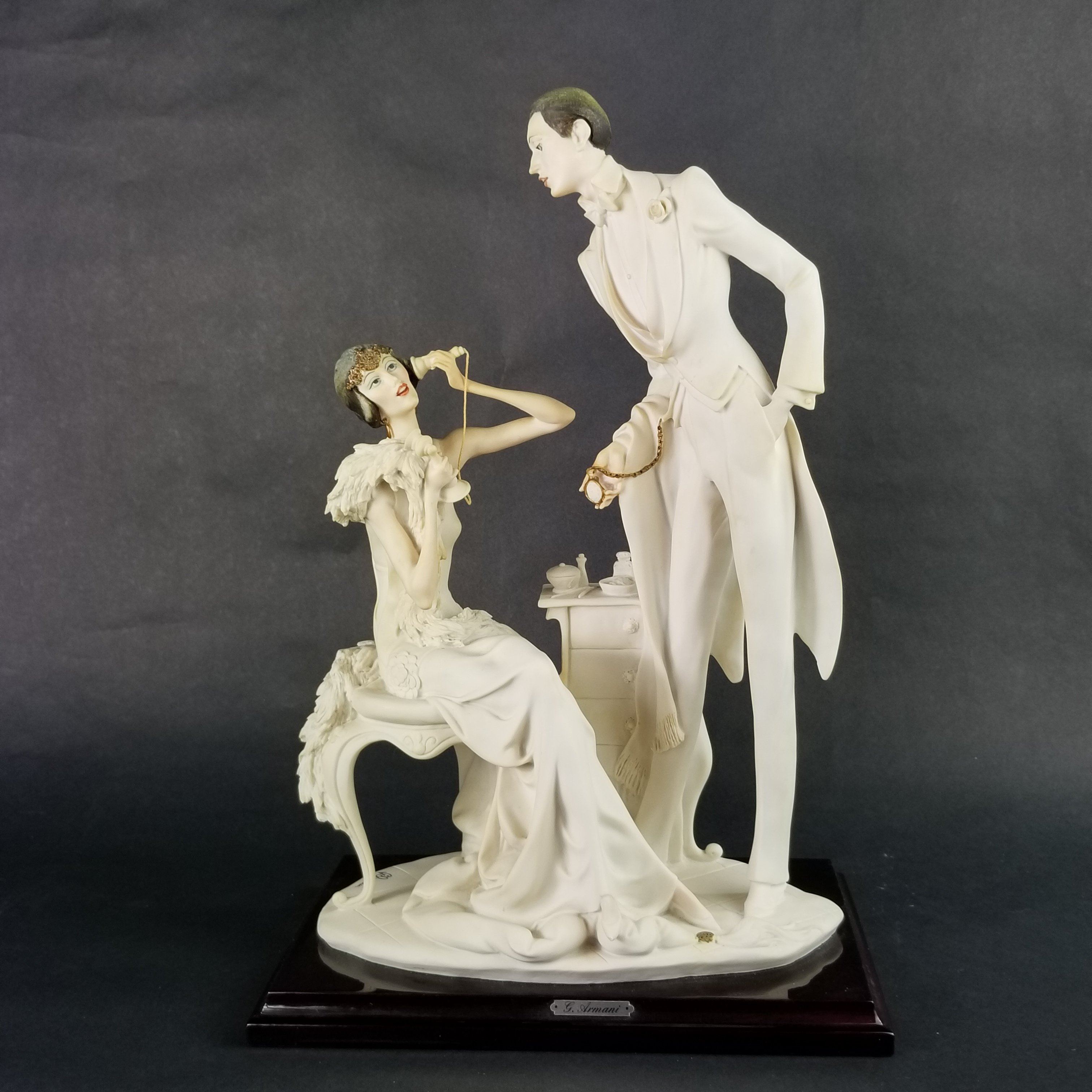 Giuseppe Armani Porcelain Figurine The Telephone Woman on the