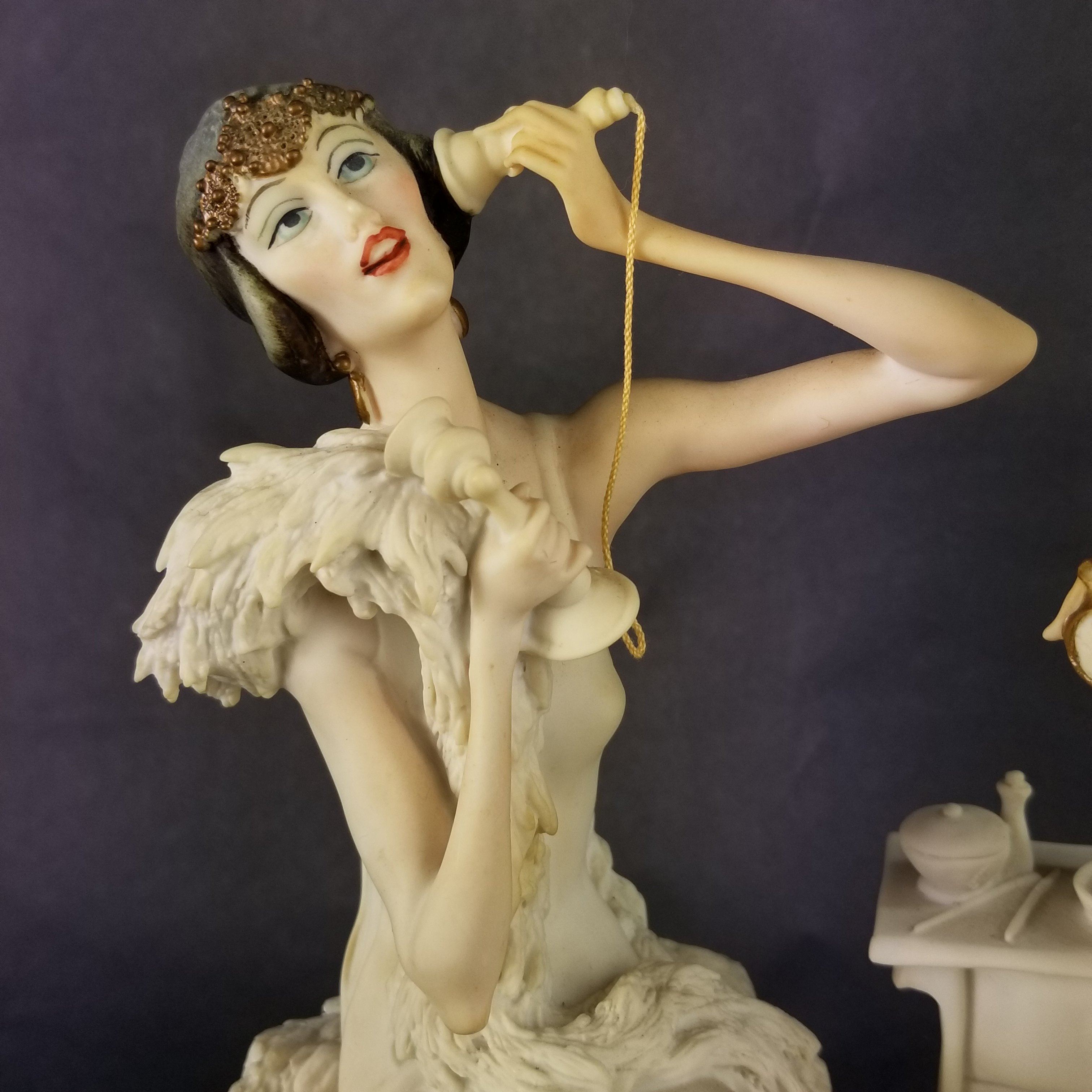 Giuseppe Armani Porcelain Figurine The Telephone Woman on the Phone 43 -  City Farmhouse Antiques