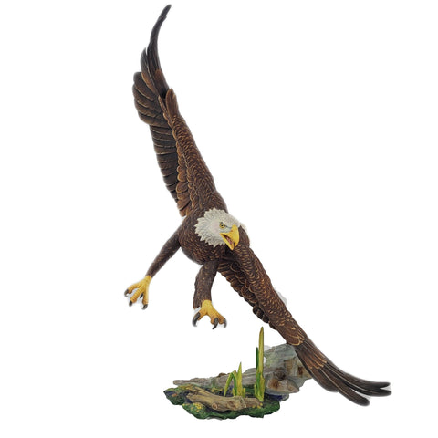 Gunther Granget Hutschenreuther Freedom In Flight Porcelain Bald Eagle Figurine