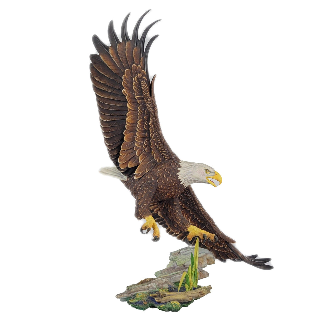 Gunther Granget Hutschenreuther Freedom In Flight Porcelain Bald Eagle Figurine
