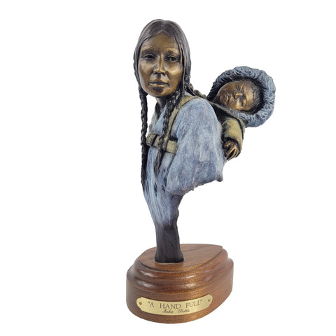 John Pettis Limited Edition Bronze Sculpture "A Hand Full"