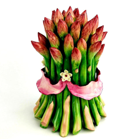 Katherine Houston Porcelain Boston Tied Asparagus Centerpiece