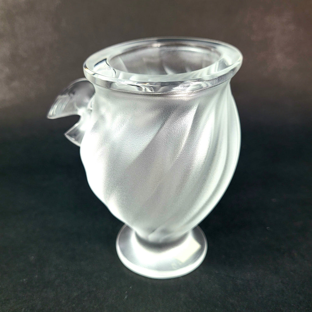Lalique France Crystal Glass Rosine Vase