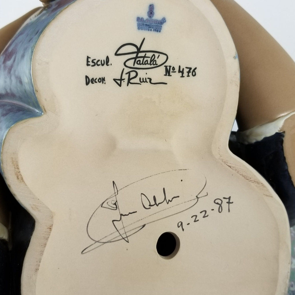 Lladro Porcelain Madre Mallorquina Mother & Son Sculpture 122 Signed Juan Lladro