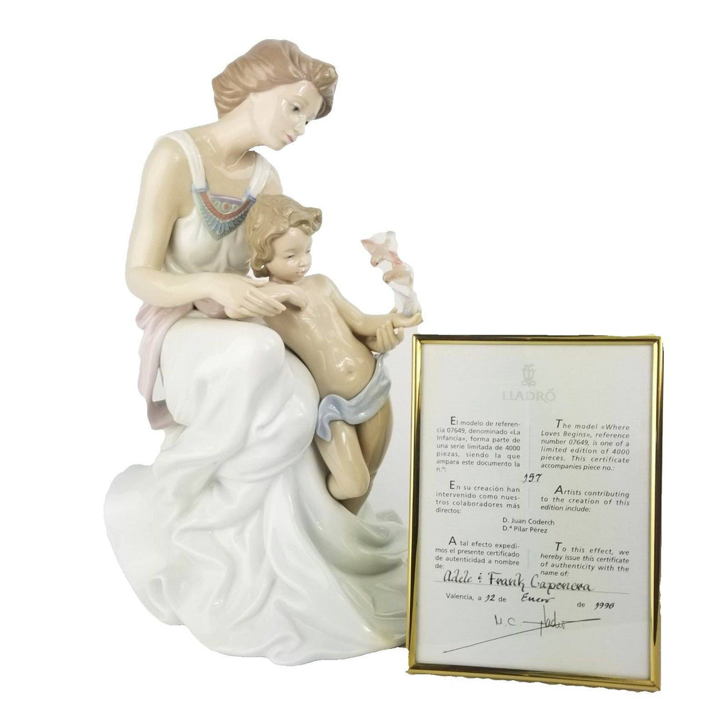 Lladro Where Love Begins Porcelain Figurine #7649
