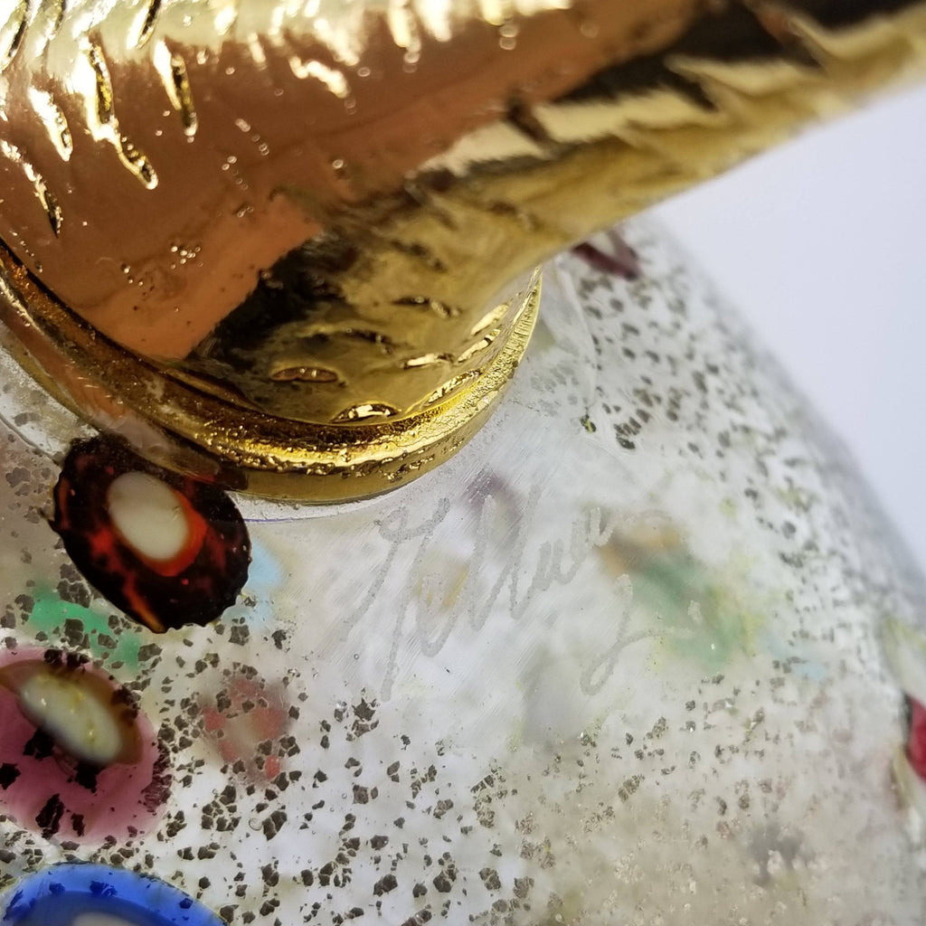 Luigi Mellara Murano Art Glass Birds Set of 2