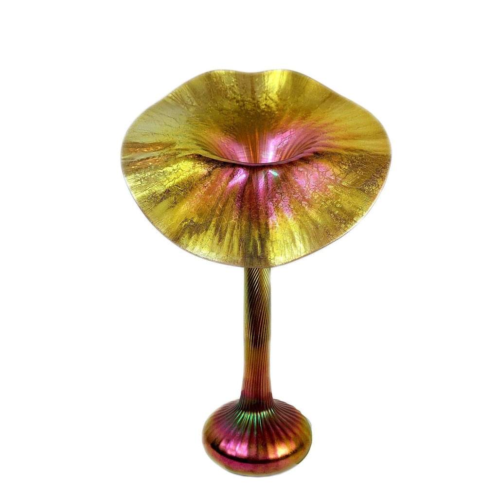 Lundberg Studios Art Glass Jack In The Pulpit Vase
