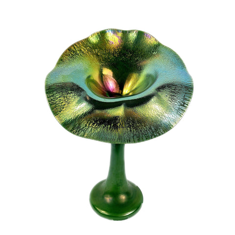 Lundberg Studios Art Glass Jack In The Pulpit Vase