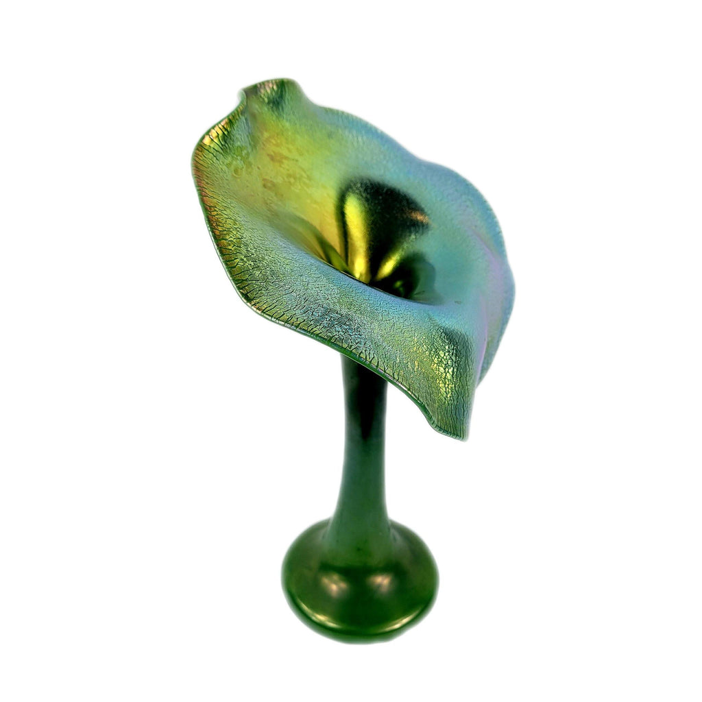 Lundberg Studios Art Glass Jack In The Pulpit Vase